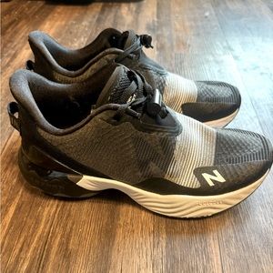 New Balance women’s size 9 Fuel Cell, black and white, No Lace!